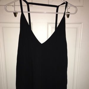 Strapped black tank